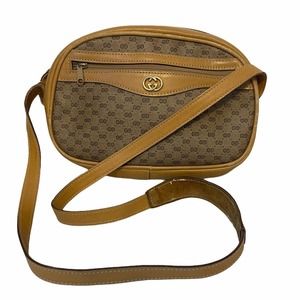 Vintage Gucci Mini Monogram Tan Crossbody Bag